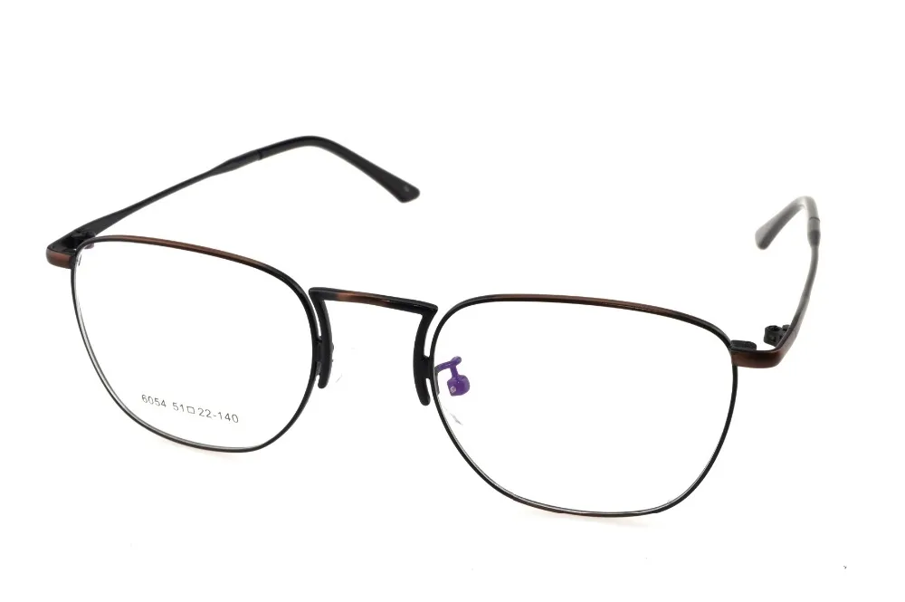 Titanium Alloy Retro Bronze Eyeglasses Frame Optical Custom Made