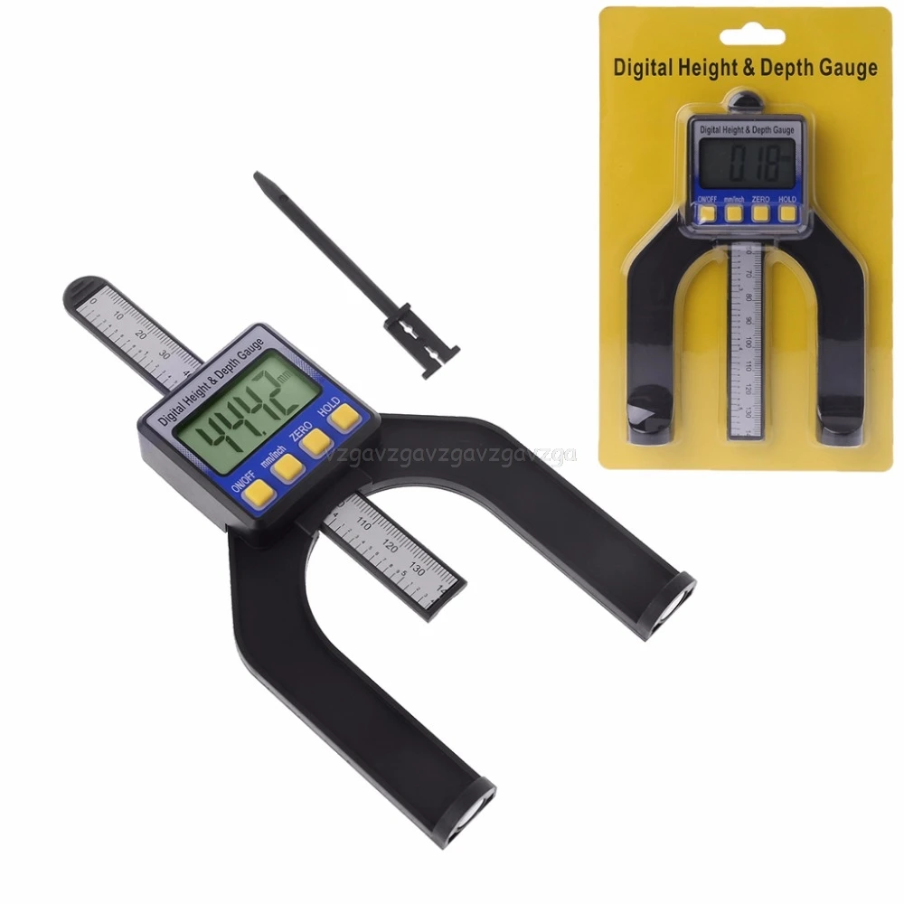 

Digital Depth Gauge Digital Tread Depth Gauge LCD Magnetic Self Standing Aperture Hand Routers 0~80mm D26 dropship