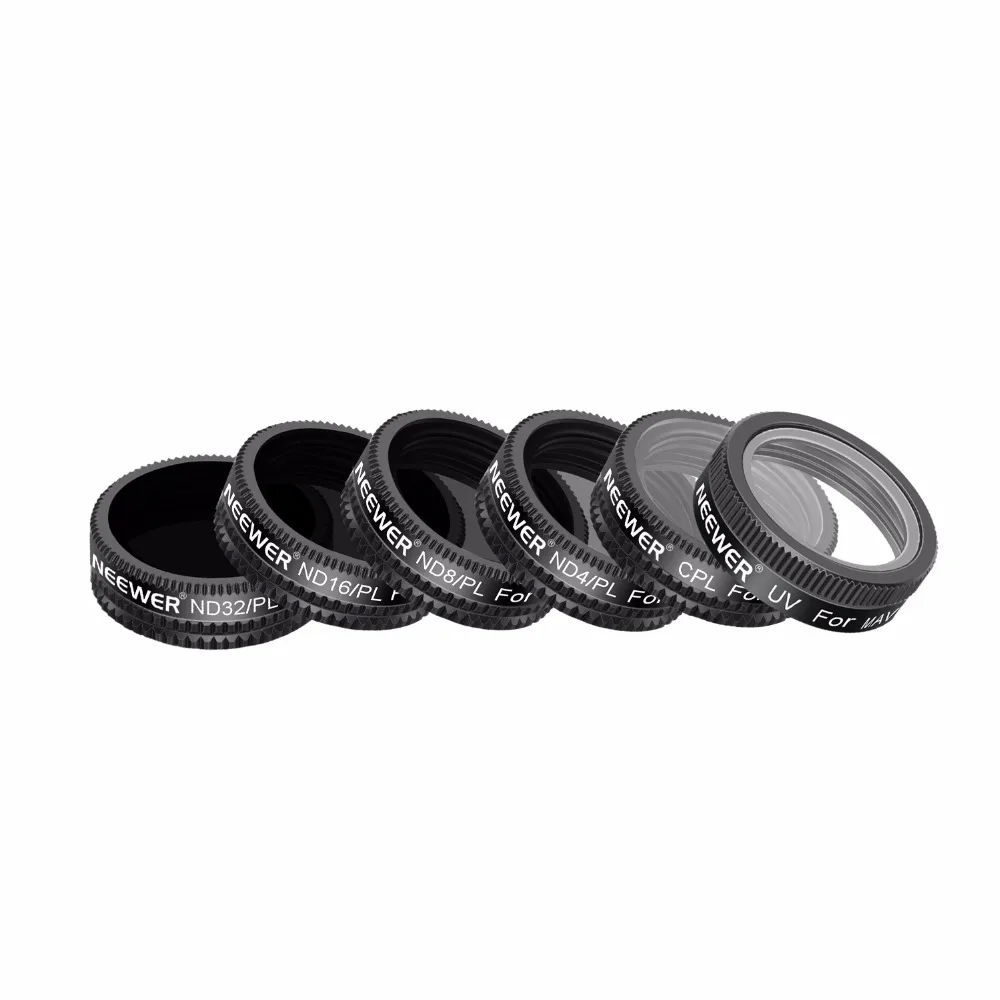 Комплект воздушных фильтров Neewer DJI Mavic 6 шт. UV CPL ND4/PL ND8/PL ND16/PL ND32/PL|Фотофильтры для