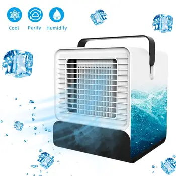 

Mini Portable Air Conditioner USB Conditioning Humidifier Purifier USB Desktop Air Cooler Fan Humidifier for Office Home