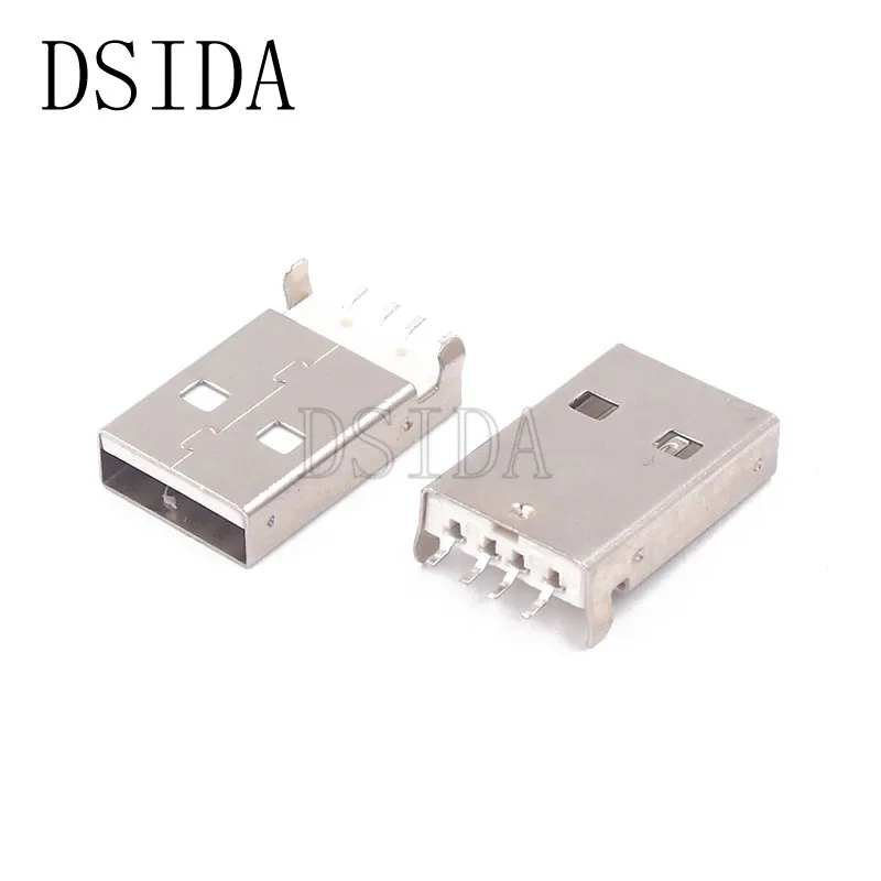 10 шт./лот USB 2 0 штекер типа A PCB разъем 180 градусов SMT SMD USB-Коннекторы | Обустройство
