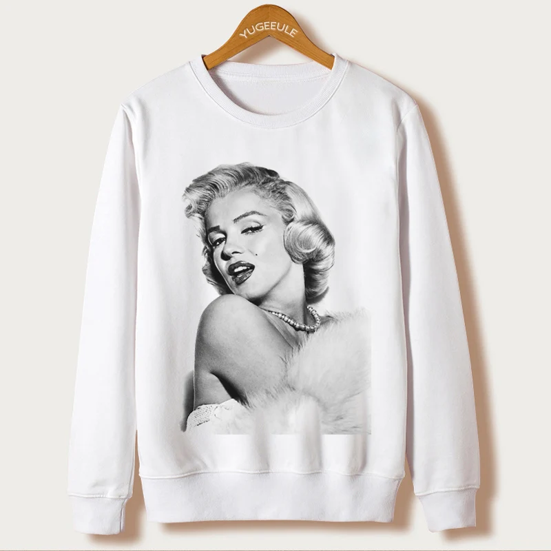 Marilyn Monroe Print Sudaderas Mujer 2018 Casual Autumn