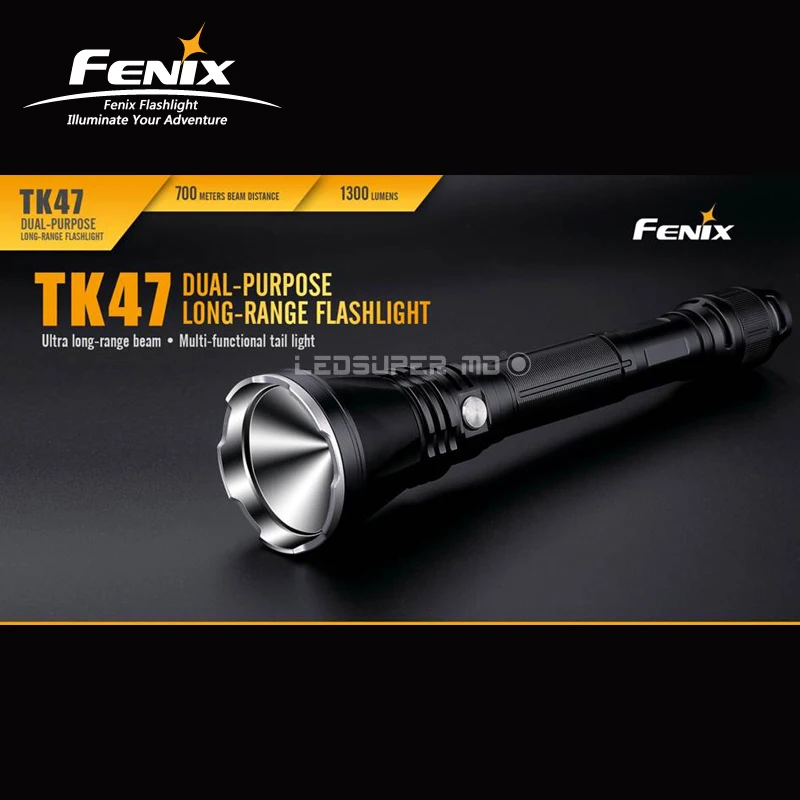 

Original Fenix TK47 CREE XHP35 HI Neutral White LED 1300 Lumens 700 Meters Beam Distance Long Range Flashlight