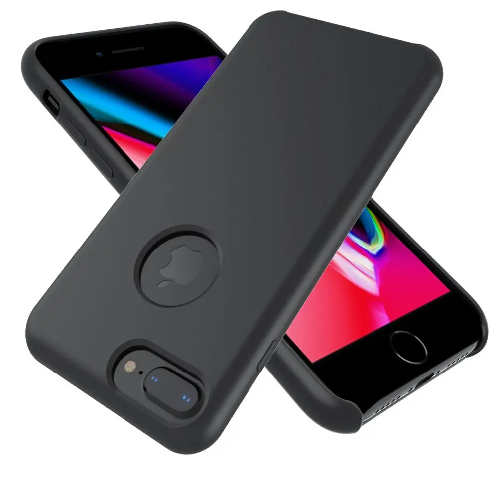 TIEGEM открытые окна для логотипа силиконовый чехол для iphone 8, 8 Plus для Apple Phone Чехол для iPhone 8 Plus