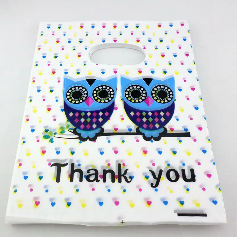 50pcs Plastic Small Pouches Bag Jewelery Wedding Candy Birthday Gift Packing Bags 15x20cm