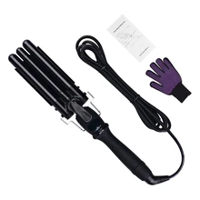 19 мм 110 V-220 V для завивки волос ЖК-дисплей цифровой бигуди большая волна волос ЭЛЕКТРИЧЕСКИЕ расчески для волос бигуди щипцы для завивки приспособление для укладки волос rizador de pelo