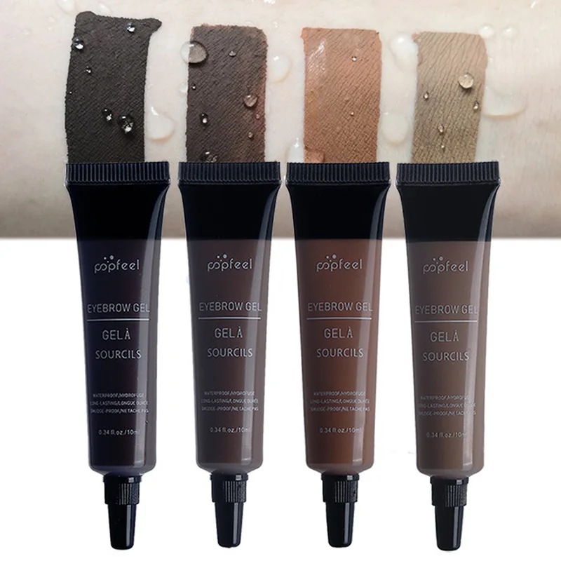 

Eye Brow Enhancers Tattoo Pigment Tint Peel Off Gel Hot Makeup Eyebrow Dye Cream Natural Long Lasting Waterproof TSLM1