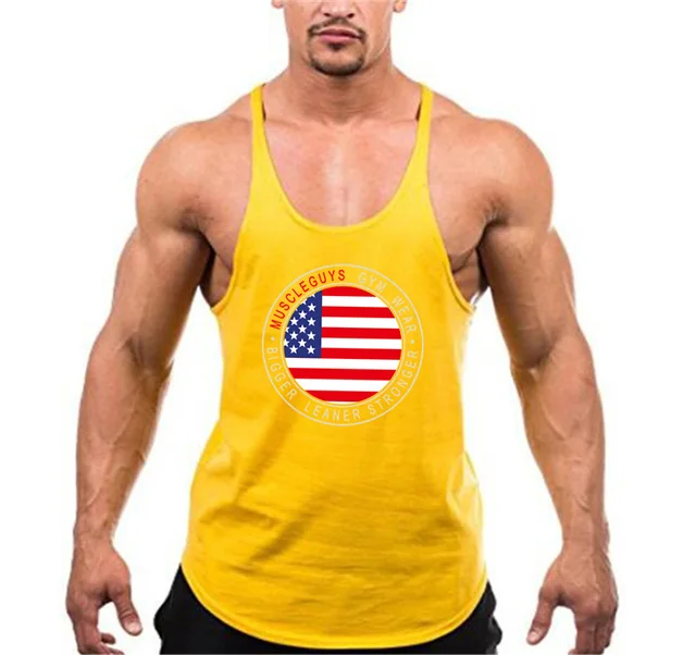 Muscle Guys New Brand clothing Bodybuilding Fitness Men Tank Top Golds ...