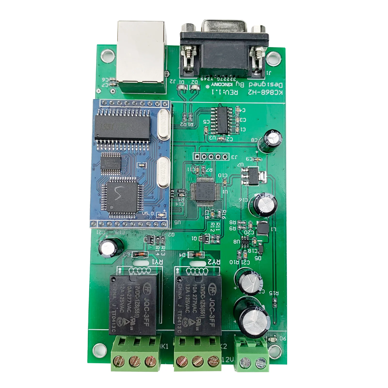 Система контроля допуска к двери комплект 2 канала Ethernet TCP IP релейный модуль RJ45 RS232