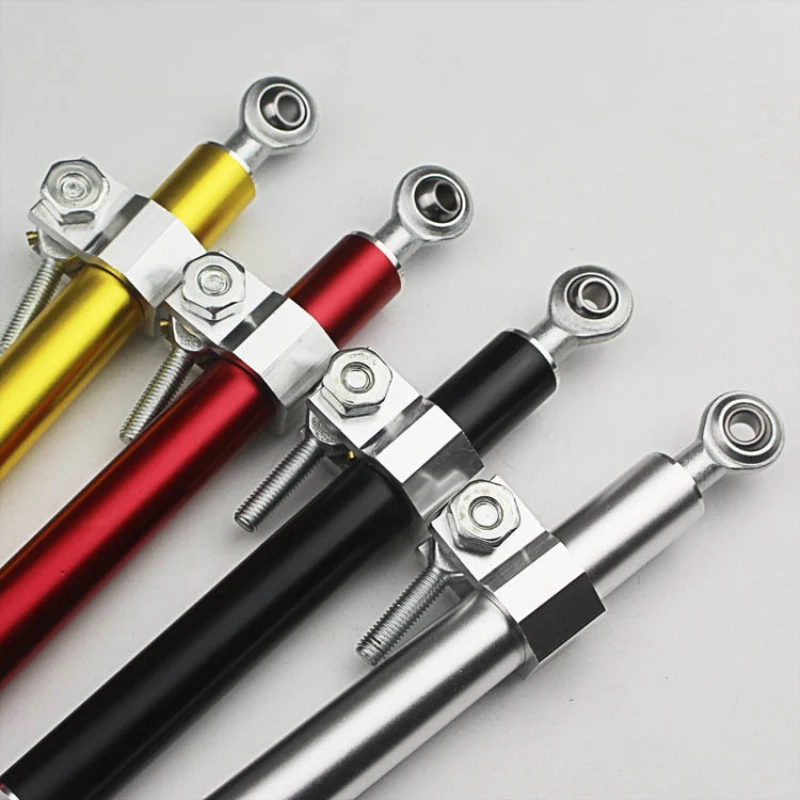 

Motorcycle 33cm Aluminum Steering Damper Stabilizer Rod 30mm ForkClamp Latest