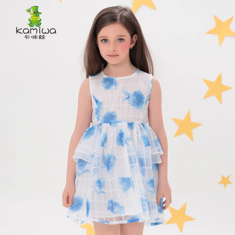 

Kamiwa girls'dresses 2018 Floral Baby Girls Dresses Cute Teenage Ball Gown Children Clothing Kids Clothes