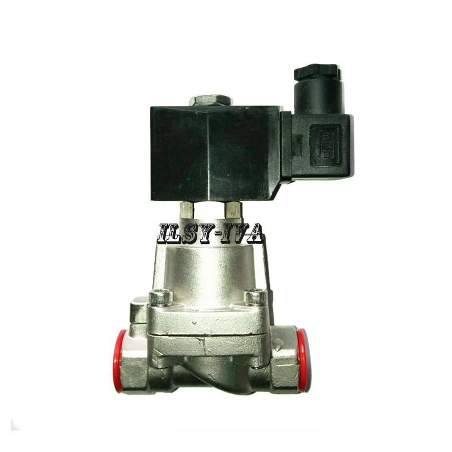 

DC24V G1" DN25 two way Piston type High temperature and pressure Normally closed Steam solenoid valve