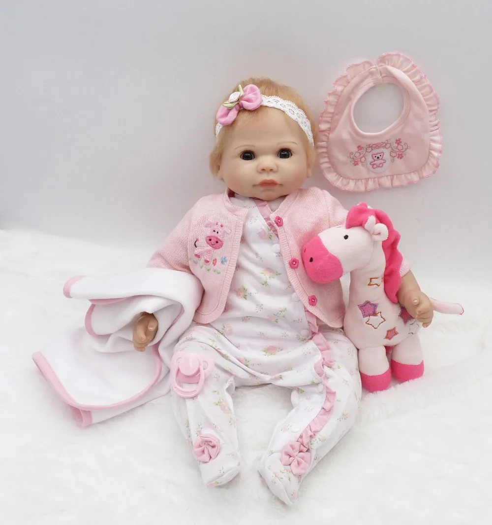 Мигающие глаза bebe reborn girl силиконовая кукла reborn baby 20 дюймов мягкое тело новорожденная Интерактивная кукла-Пупс кукла подарок