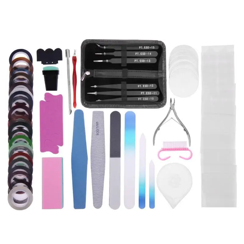 

17pcs Manicure Set Professional Nail Clipper Kit Pedicure Finger Plier Tools Scissors Tweezer nail extension kit gel varnish