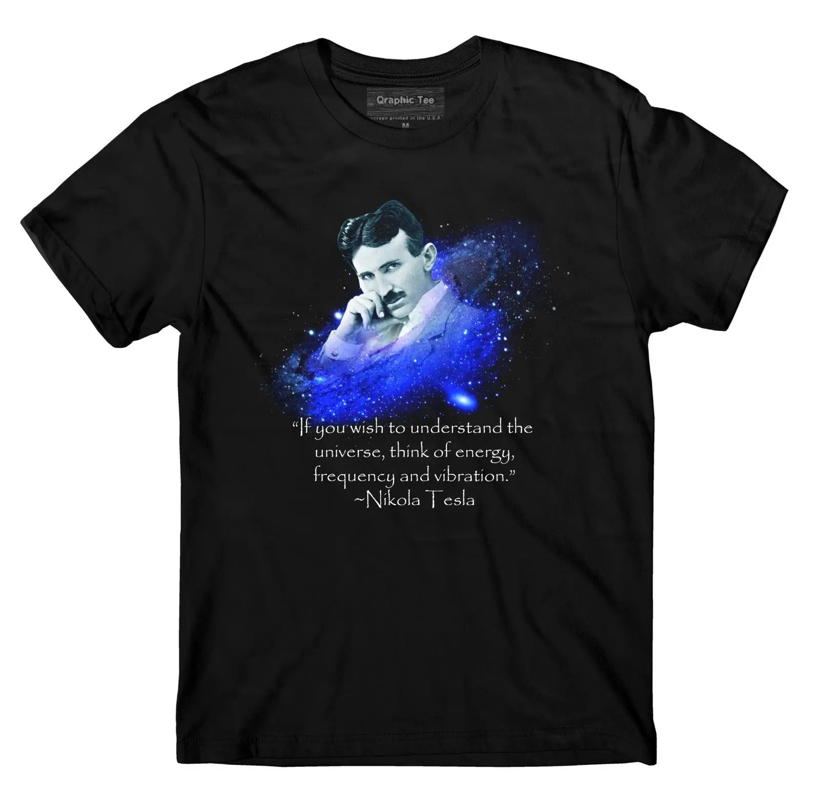 Футболка Nikola Tesla Inventor свободная энергетическая футболка с уникальным дизайном