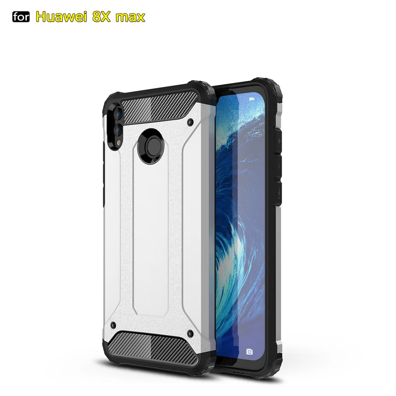 

For Huawei Honor Nova 2S 3i 3E P Smart 8 10 V9 V10 lite Play 8X MAX 8C 7A 7C Note 10 Heavy Armor Slim Hard Cover Silicone Case