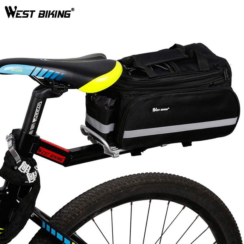 WEST BIKING 65kg Capacity Bike Racks font b Bag b font Bike Luggage V Brake Disc