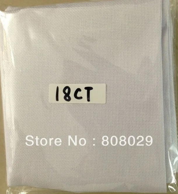 

High quality 18ct aida . 100% cotton 18ct Textile ,farbic .For Cross stitch sets