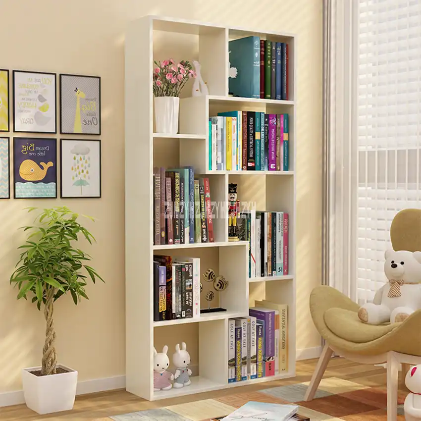 Zy 002 Children Simple Bookshelf Bedroom Modern Students Creative Land Bookcase Living Room Bookrack Multilayer Storage Cabinet