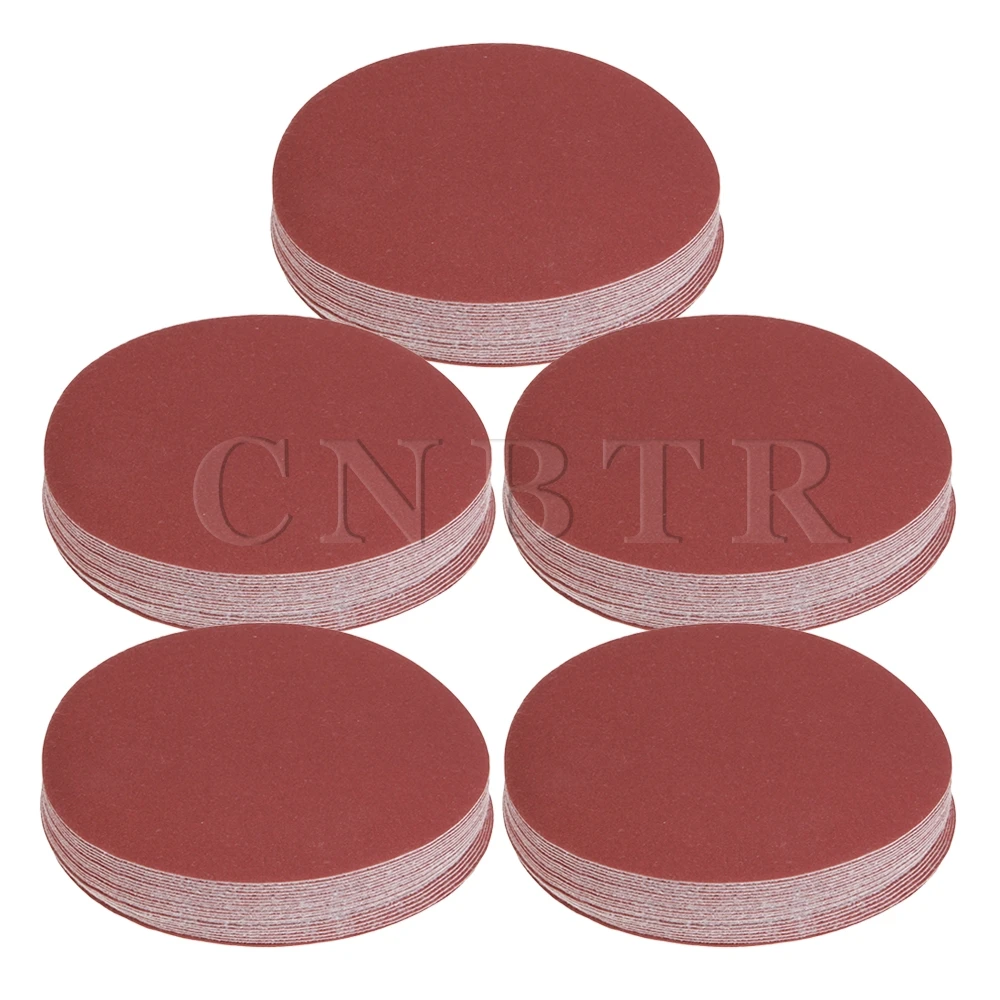 

CNBTR Hook and Loop 150mm 6 Inch Sanding Discs 320Grit Sandpaper Circular Pads Pack of 100