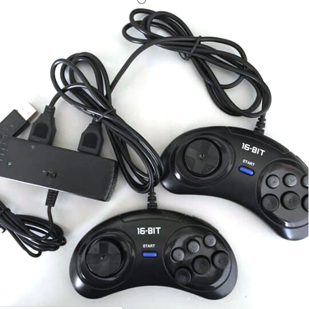 

2 Players Controller OTG USB Adaptor for SEGA GENESIS MD for STEAM, Androi-d, PC