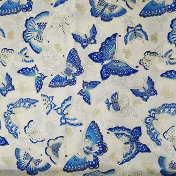 

Beautiful Wide 140cm Butterfly Printed Cotton Fabric Quilting Patchwork Sewing Material DIY Girl Dress /women Shirt Clothing