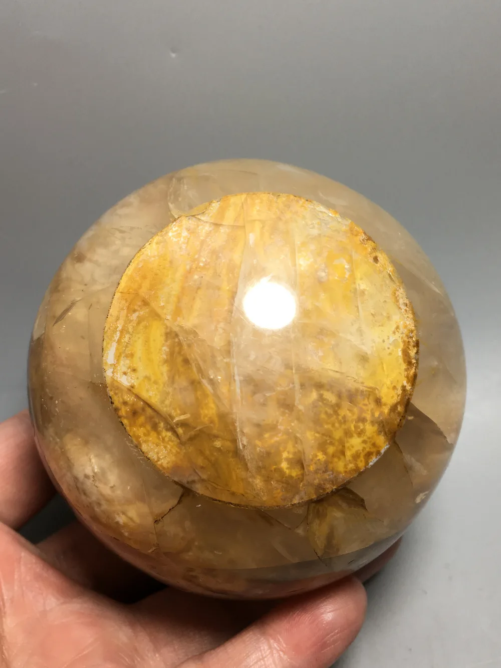 

1165g Healing of Natural Yellow Gum Flower Ball crystals healing stones