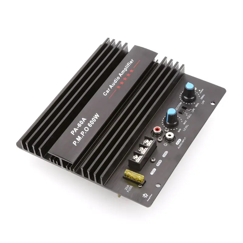 Placa de Amplificador Áudio do Carro Pa-60a com Proteção 600 w Auto Módulo Circuito Subwoofer Atual Novo 1 pc dc 12 v 10 Cheap Amplificadores Mono