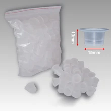 1000 шт 15 мм Moyen Талия En Plastique Jetables De Tatouage Coupes Titulaire D'encre пигмент Fournitures Maquillage постоянный