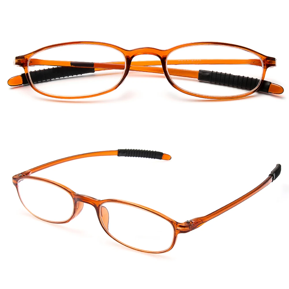 Мужские и женские очки для чтения, ультра-светильник, полимерные противоскользящие очки для дальнозоркости, диоптрий+ 1,0+ 1,5+ 2,0+ 2,5+ 3,0+ 3,5+ 4,0