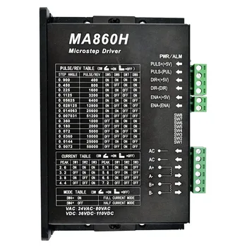 

Stepper Driver 2.4-7.2A Max 80VAC/110VDC for Nema 34/Nema 42 Motor 256 Microstep CNC Router Mill Cut Laser Engraving Grind Foam