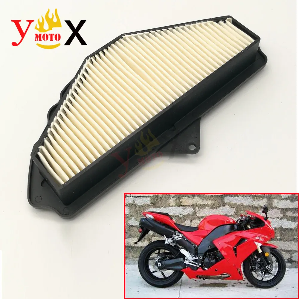 

ZX10R Sport Bike Motorcycle Cotton Gauze Air Filter Intake Cleaner System For KAWASAKI Ninja ZX-10R 2008-2010 2009 08 09 10