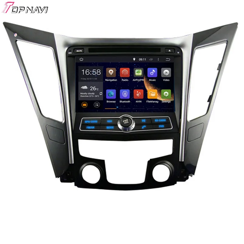 TOPNAVI 8 ''четырехъядерный Android 6 0 Автомобильный GPS-навигатор для HYUNDAI SONATA I40 I45 I50 YF