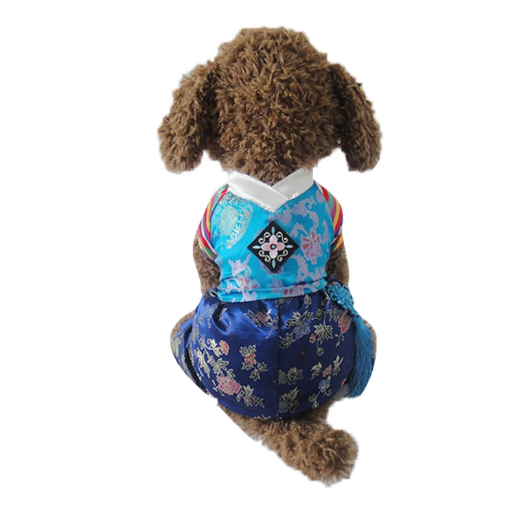 

New Korea Classic Embroidery Four Legs Pet Dogs Coat Boy Dogs Clothes New Clothing For Puppy Dog