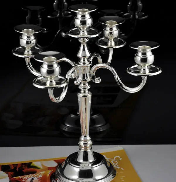Vintage silver wedding centerpiece candelabra candlesticks candle