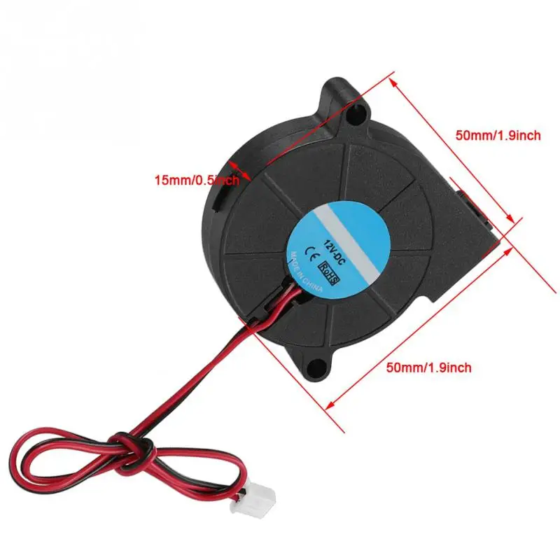 12 V/24 V 5015 DC 50*50*15mm турбо вентилятор охлаждения для 3D принтера DIY аксессуары|Детали и