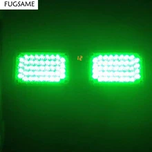 FUGSAME Автомобильная Солнцезащитная затеняющая панель солнцезащитный козырек вспышка лампа Яркий 12 режимов 86led Автомобильная вспышка свет безопасный предупреждающий фонарь Янтарный