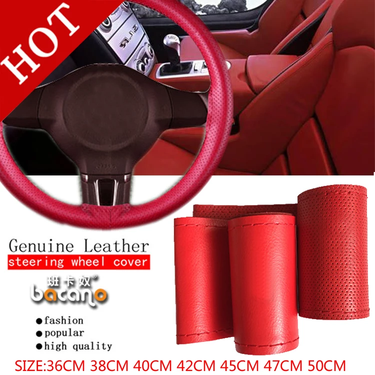 BACANO Car Steering Wheel Cover Fit For Most Cars Breathability
