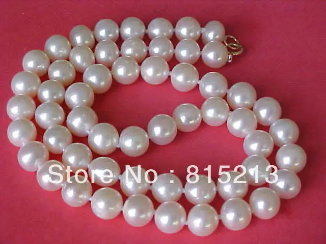 

ddh001337 17" 7.5MM AAA GENUINE ROUND WHITE PEARL NECKLACE SOLID 14K GOLD CLASP