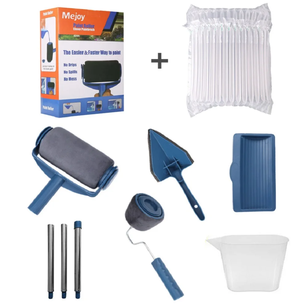8 Pcs Paint Roller Brush Set Hand DIY Home Wall Decorative