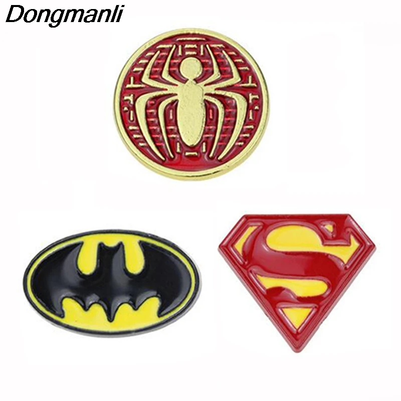 

P3857 Dongmanli Fashion Cartoon Spiderman Metal Enamel Brooches and Pins Collection Lapel Pin Backpack Badge Collar Jewelry