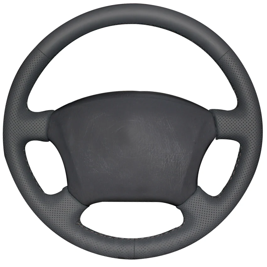 

Dark Gray Natural Leather Car Steering Wheel Cover for Toyota Land Cruiser Prado 120 Land Cruiser 2003-2007 Tacoma 2005-2011