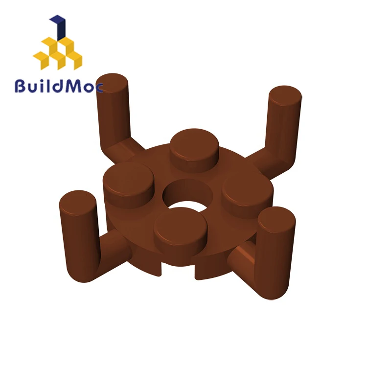 BuildMOC совместимая сборка частиц 98284 2x2 для строительных блоков части DIY логотип