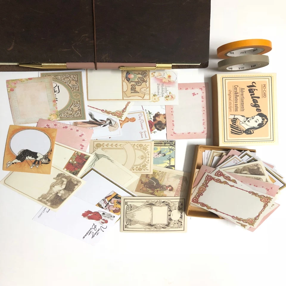 Новое прибытие ручной Рисование креативный мусорный журнал винтажные Отрывные наклейки DIY ремесло фотоальбомы изготовление карт этикетка стикер