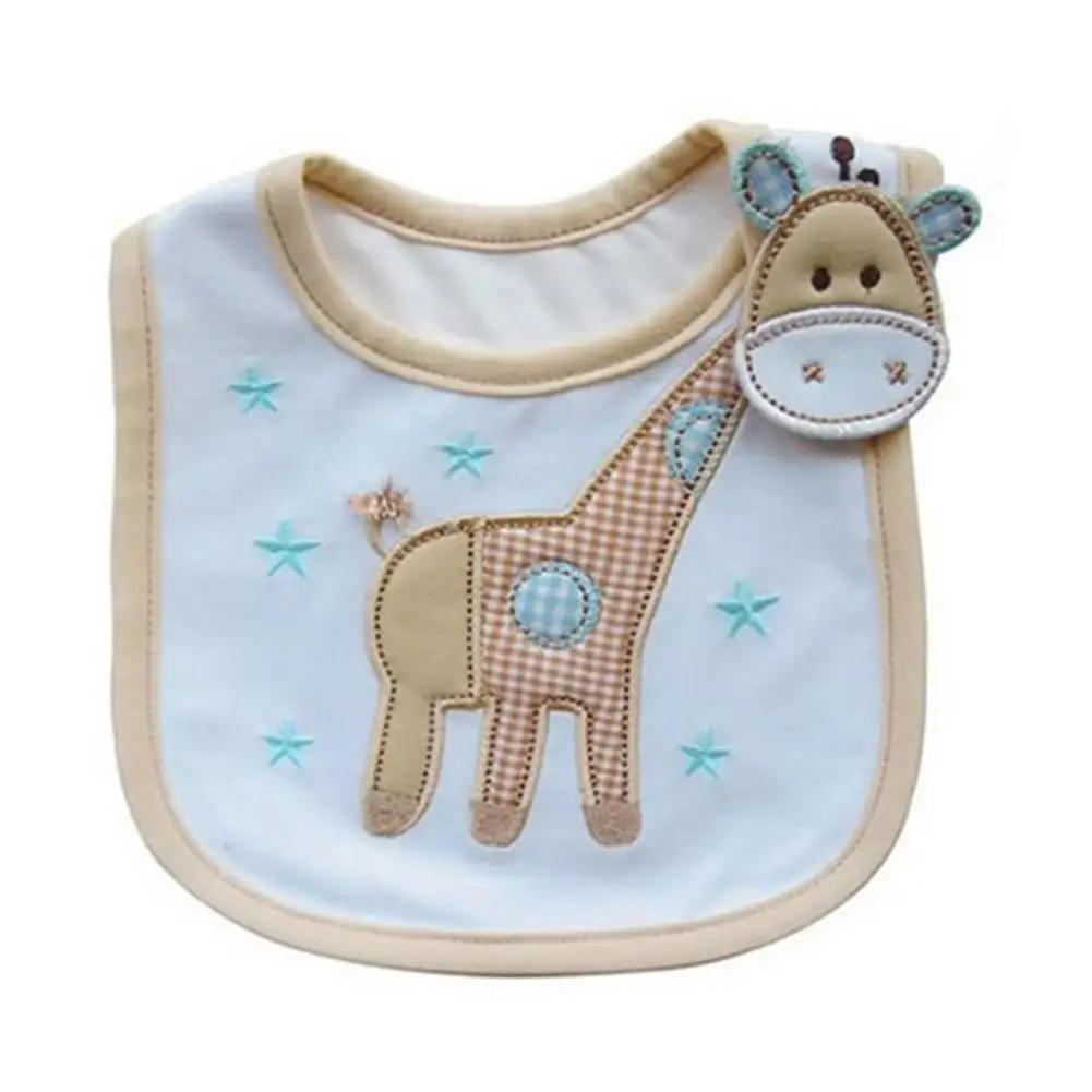 

Cute Cartoon Giraffe Pattern Toddler Baby Boys Girls Bib Waterproof Saliva Towel