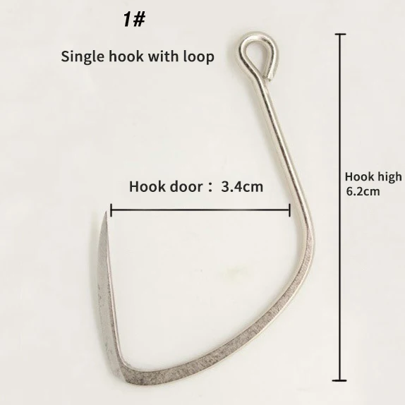 

Butterfly Hook with single handle, flat blade and single hook