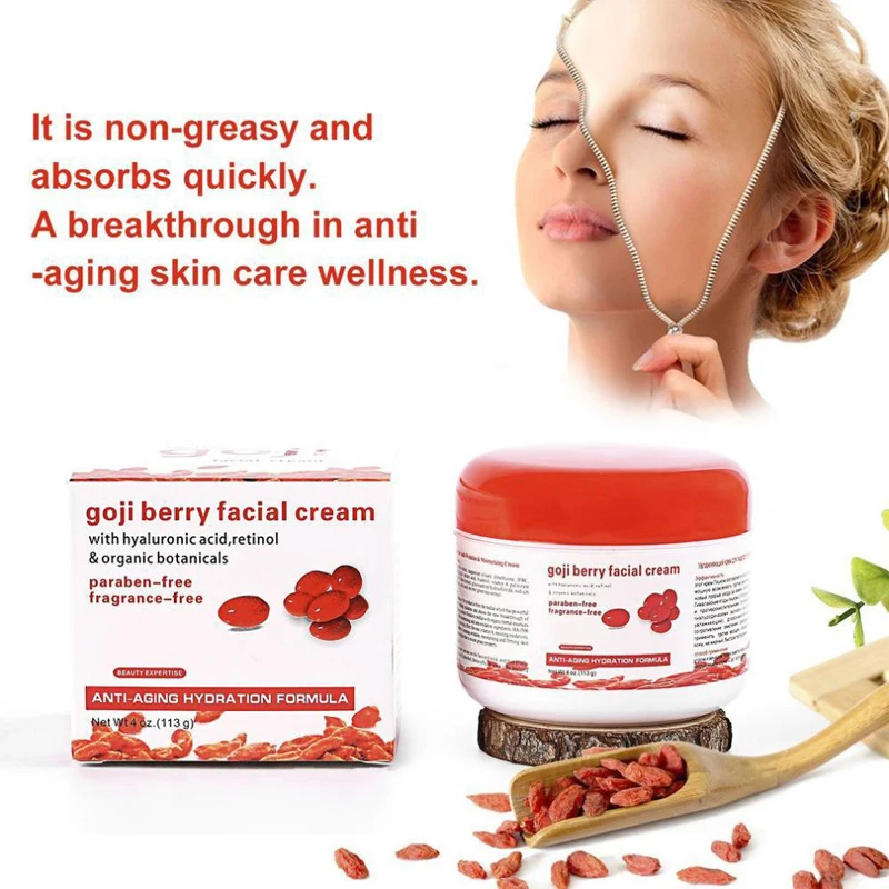  Goji Facial Cream + Goji Eye Cream Whitening Face Cream Serum Anti-wrinkle Whitening Anti Aging Rem