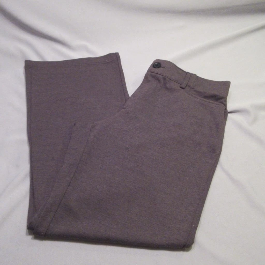 RIDERS BY LEE BROWN HEATHER KNIT PANTS STRAIGHT LEG WOMEN'S SIZE 12 (3)