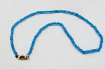 

jade new blue red roundel faceted necklace 4*2mm 15.5inch chocker FPPJ wholesale beads nature blue rabinbow