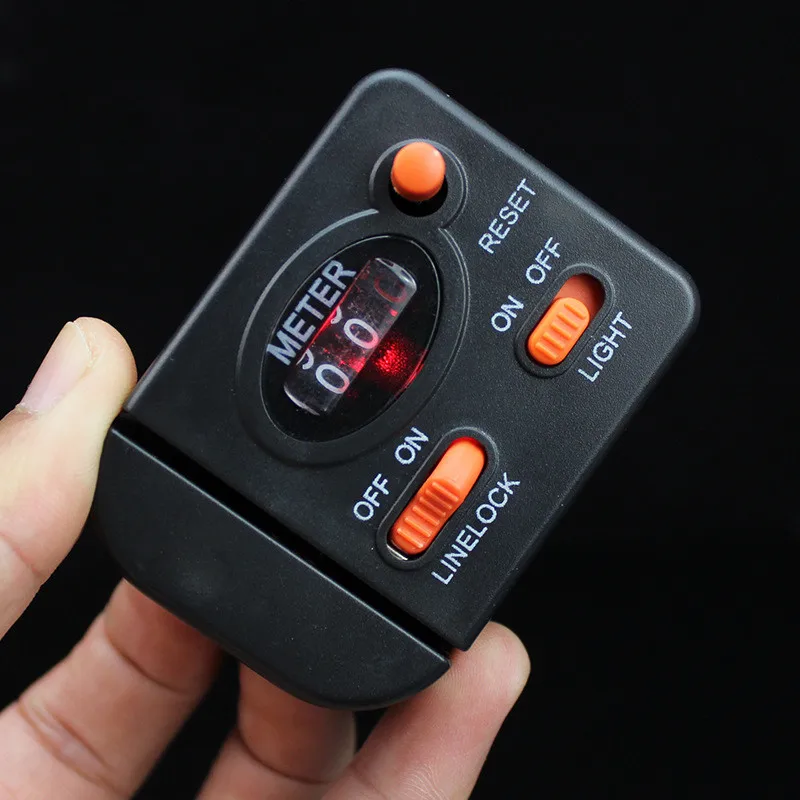 

High Accuracy Digital Display Fishing Line Counter Reel Strong ABS Plastic Fishing Line Depth Finder Counter Meter Gauges